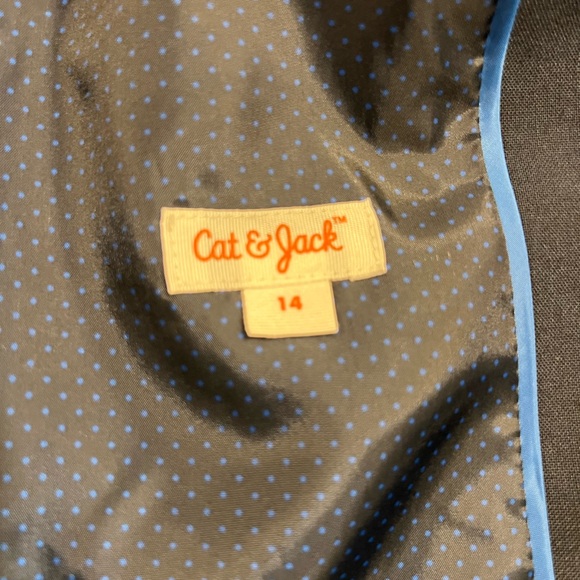 Cat & Jack Boy’s Navy Blazer Suit Jacket- Size 14 - Picture 11 of 12